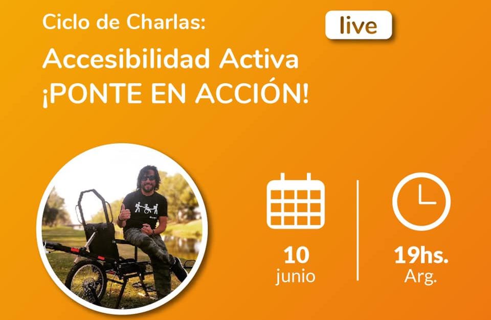 Image of Alejandro Piccione, activist of universal design, accessible tourism and creator of the first adapted trekking chair designed in Argentina, the ChampaBike.