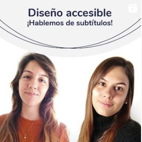 Imagen en fondo Blanco de Camila y Pilar, miembros del equipo de Diseño Universal.